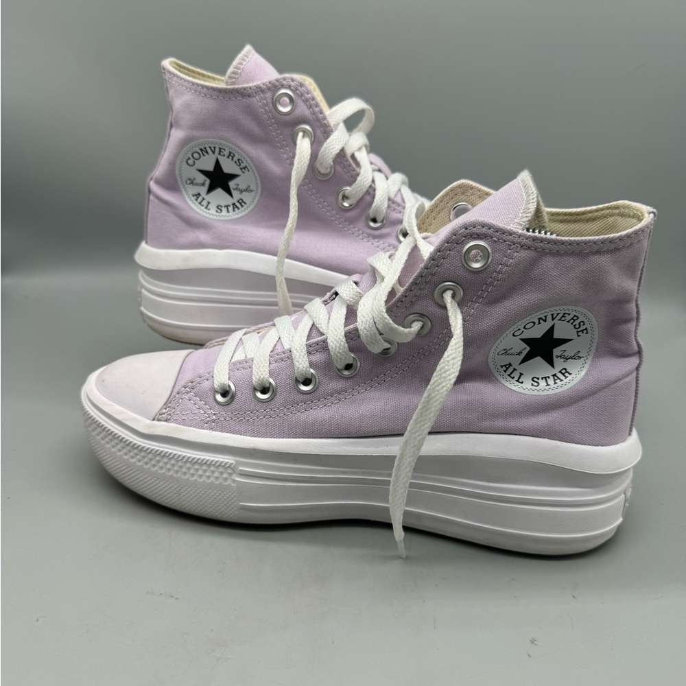 Size 7.5 - Converse Chuck Taylor All Star Move Platform High Seasonal Purple